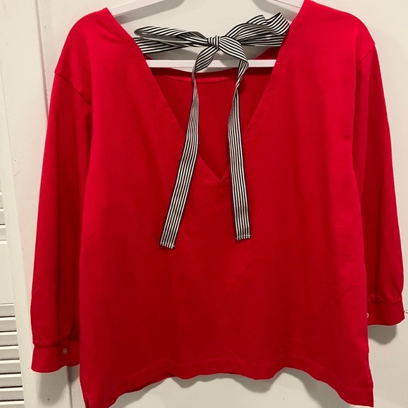 JCREW TOP red - Picture 2 of 8